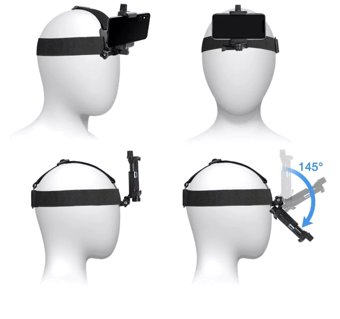 Suporte para celular na cabeça